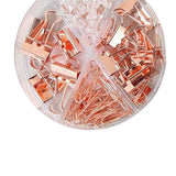 Maxbell 2x72x Binder Clips Kits Push Pins Paper Clips Map Tacks Portfolio for School Rose Gold
