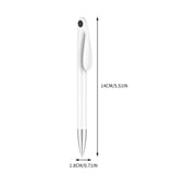 Maxbell 3xPlastic Ballpoint Pen 1.0mm Fineliner Continuous Ink Fashion for Draw Office Black Dot