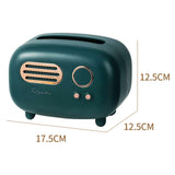 Maxbell 2x Radio Tissue Box Cover Napkin Storage Box for TV Cabinet Car Furnishings