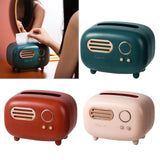 Maxbell 2x Radio Tissue Box Cover Napkin Storage Box for TV Cabinet Car Furnishings