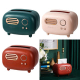 Maxbell 2x Radio Tissue Box Cover Napkin Storage Box for TV Cabinet Car Furnishings