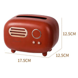 Maxbell 2x Radio Tissue Box Cover Napkin Storage Box for TV Cabinet Car Furnishings