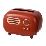 Maxbell 2x Radio Tissue Box Cover Napkin Storage Box for TV Cabinet Car Furnishings