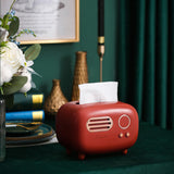 Maxbell 2x Radio Tissue Box Cover Napkin Storage Box for TV Cabinet Car Furnishings