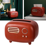 Maxbell 2x Radio Tissue Box Cover Napkin Storage Box for TV Cabinet Car Furnishings