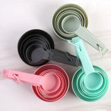 Maxbell 4x10x Measuring Spoons & Cups Coffee Scoops Teaspoon with Scale Pink