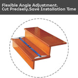 Maxbell Stair Treads Gauge Template Shelf Scribe Tools for Stairs Risers Blue