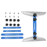 Maxbell Stair Treads Gauge Template Shelf Scribe Tools for Stairs Risers Blue