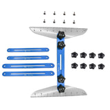 Maxbell Stair Treads Gauge Template Shelf Scribe Tools for Stairs Risers Blue