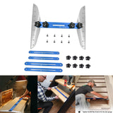 Maxbell Stair Treads Gauge Template Shelf Scribe Tools for Stairs Risers Blue