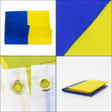 Maxbell 2x Ukraine Flag Decorative Banner for National Day Yard Decoration