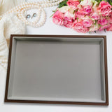 Maxbell 2xVelvet Jewelry Tray Bead Pendant Showcase Stackable for Woman Gift Store