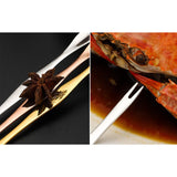 Maxbell 4xStainless Steel Crab Forks Dishwasher Safe Seafood Forks for Kitchen Gadgets Silver