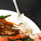 Maxbell 2xStainless Steel Crab Forks Dishwasher Safe Seafood Forks for Kitchen Gadgets Silver