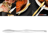Maxbell 3xStainless Steel Crab Forks Dishwasher Safe Seafood Forks for Kitchen Gadgets Silver