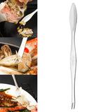 Maxbell 4xStainless Steel Crab Forks Dishwasher Safe Seafood Forks for Kitchen Gadgets Silver