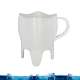 Maxbell 3x1x Dental Tooth Shaped Novelty Gift ABS Coffee Cup for Home Restaurant