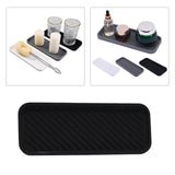 Maxbell 3xKitchen Organizer Tray Quick Drying Waterproof for Kitchen Makeup Shampoo Black