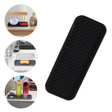 Maxbell 3xKitchen Organizer Tray Quick Drying Waterproof for Kitchen Makeup Shampoo Black