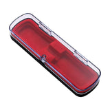 Maxbell 3xTweezers Organizer Case Packing Box Storage Case Pen Display Box Red