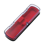 Maxbell 2xTweezers Organizer Case Packing Box Storage Case Pen Display Box Red