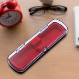 Maxbell 2xTweezers Organizer Case Packing Box Storage Case Pen Display Box Red