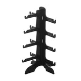Maxbell 2xSunglasses Showcase Durable Storage Eyewear Glasses Show Stand for Home Shop black