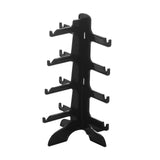 Maxbell 3xSunglasses Showcase Durable Storage Eyewear Glasses Show Stand for Home Shop black