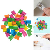 Maxbell 4xMini Stapler Classroom Small Stapler Set Fixing Stationery Multicolor Clips