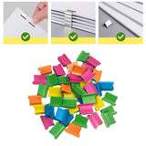 Maxbell 2xMini Stapler Classroom Small Stapler Set Fixing Stationery Multicolor Clips