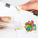 Maxbell 4xMini Stapler Classroom Small Stapler Set Fixing Stationery Multicolor Clips