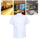 Maxbell 2xUniversal Chef Clothes Cotton Uniform Lightweight for Cooking men M