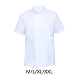 Maxbell 2xUniversal Chef Clothes Cotton Uniform Lightweight for Cooking men M