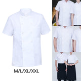Maxbell 2xUniversal Chef Clothes Cotton Uniform Lightweight for Cooking men M