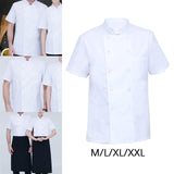 Maxbell 2xUniversal Chef Clothes Cotton Uniform Lightweight for Cooking men M