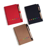 Maxbell 2xTravel Writing Notebook Diary Book Portable with Sticker for Diary Gifts Red