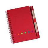 Maxbell 3xTravel Writing Notebook Diary Book Portable with Sticker for Diary Gifts Red