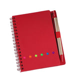 Maxbell 4xTravel Writing Notebook Diary Book Portable with Sticker for Diary Gifts Red