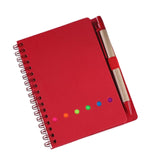 Maxbell 3xTravel Writing Notebook Diary Book Portable with Sticker for Diary Gifts Red
