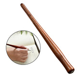 Maxbell 4xWooden Calligraphy Dip Pen Holder for Various Pen Nib Portable Compact Retro Brown