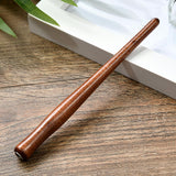Maxbell 2xWooden Calligraphy Dip Pen Holder for Various Pen Nib Portable Compact Retro Brown