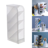 Maxbell 2xPencil Dispenser Desk Stationery Organizer 4 Layer for Home Office Organizer white oblique