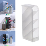 Maxbell 2xPencil Dispenser Desk Stationery Organizer 4 Layer for Home Office Organizer white oblique