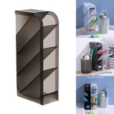 Maxbell 2xPencil Dispenser Desk Stationery Organizer 4 Layer for Home Office Organizer grey oblique