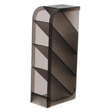 Maxbell 2xPencil Dispenser Desk Stationery Organizer 4 Layer for Home Office Organizer grey oblique