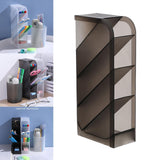 Maxbell 2xPencil Dispenser Desk Stationery Organizer 4 Layer for Home Office Organizer grey oblique