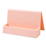 Maxbell 4xName Card Rack Durable Office Supplies Sturdy for Countertop Desk Desktop Pink