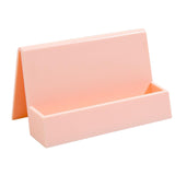 Maxbell 4xName Card Rack Durable Office Supplies Sturdy for Countertop Desk Desktop Pink