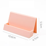 Maxbell 2xName Card Rack Durable Office Supplies Sturdy for Countertop Desk Desktop Pink
