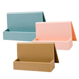 Maxbell 2xName Card Rack Durable Office Supplies Sturdy for Countertop Desk Desktop Pink